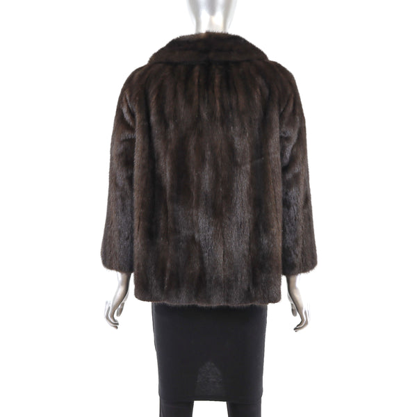 Mahogany Mink Jacket- Size M