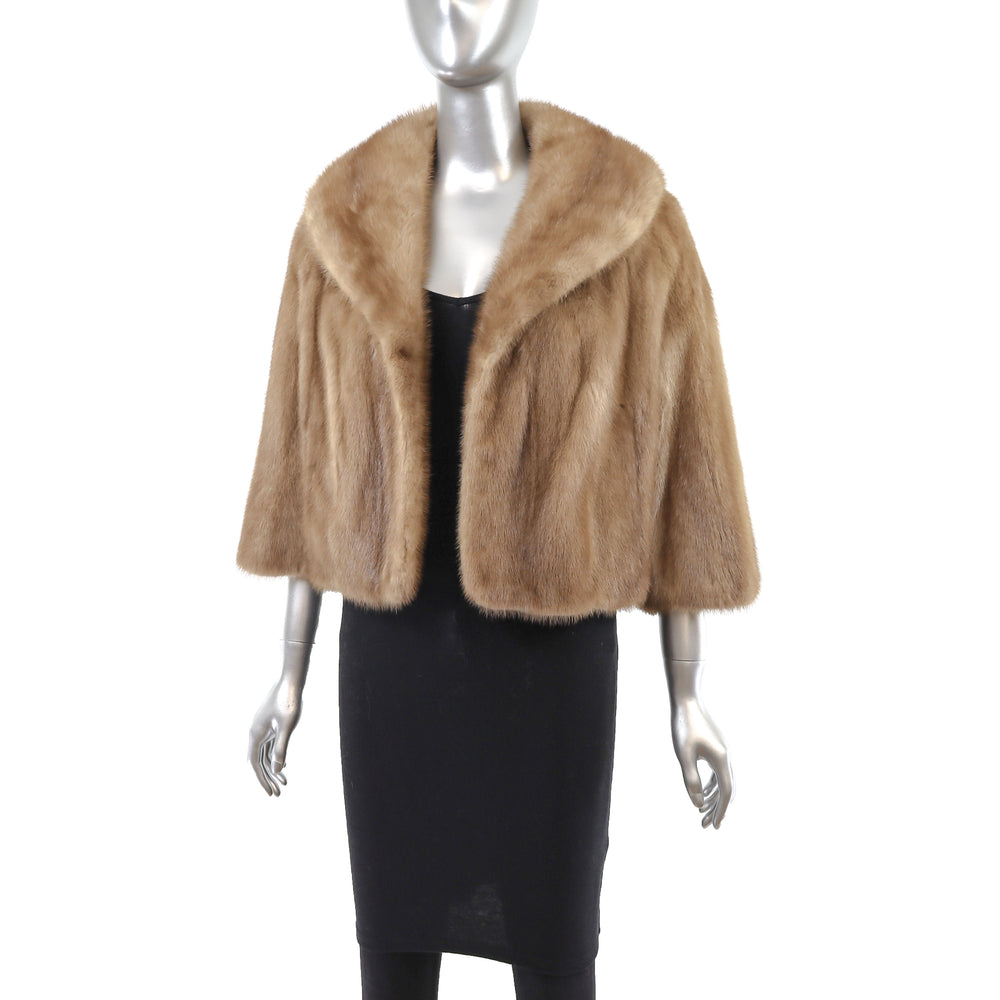 Autumn Haze Mink Bolero Jacket- Size M