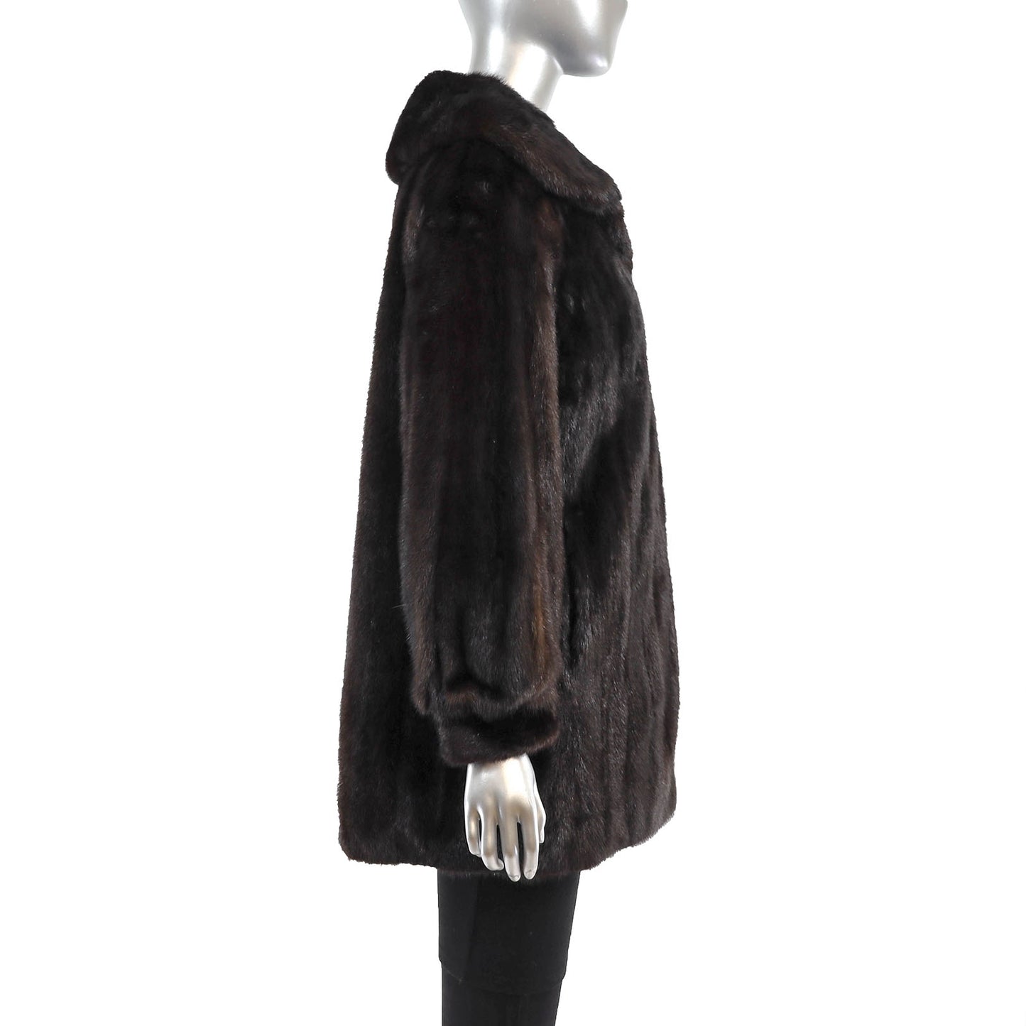 Dark Brown Mink Jacket- Size M