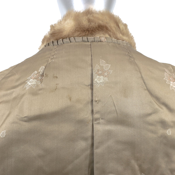 Autumn Haze Mink Jacket with Matching Collar- Size M