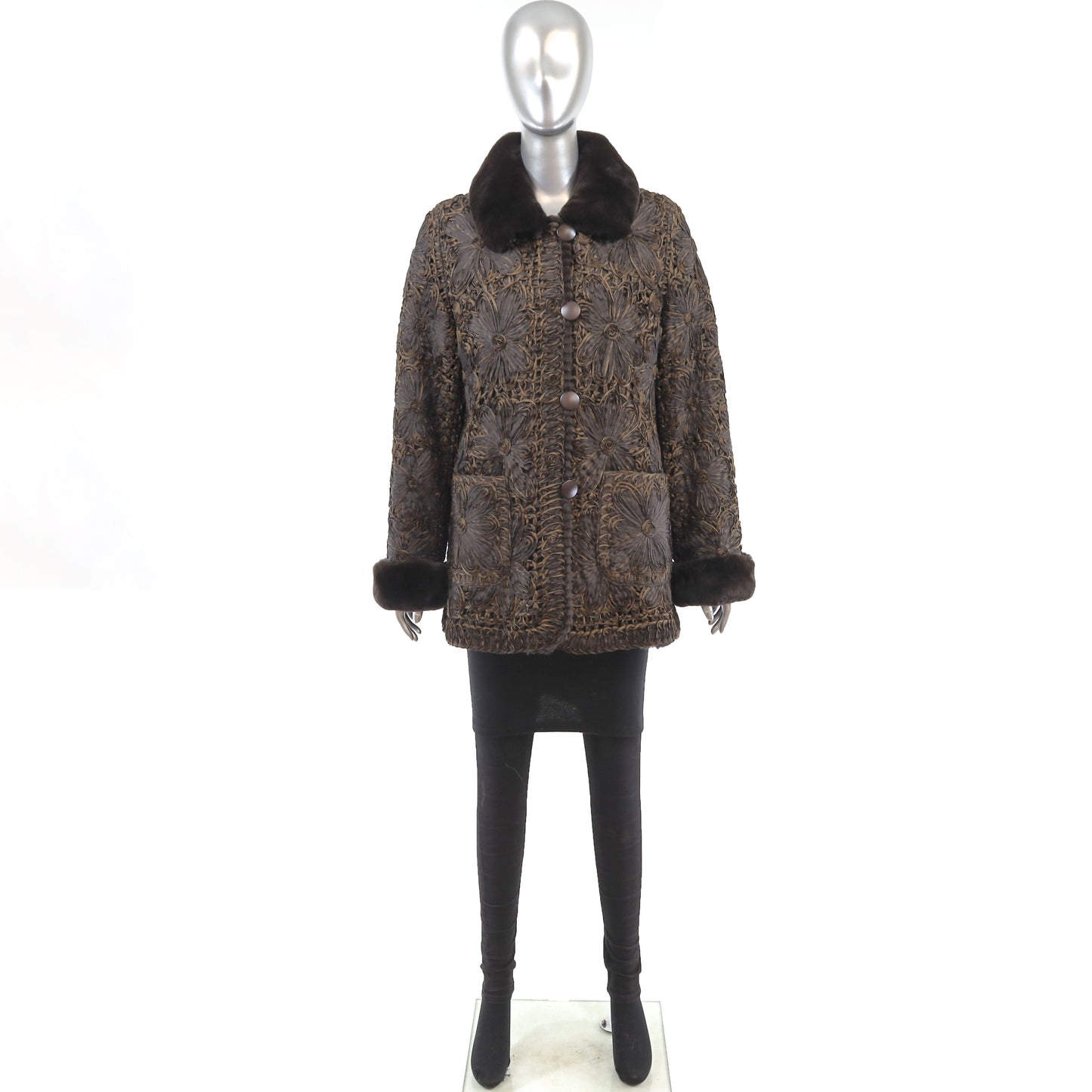 Ribbon Reversible Jacket to Rabbit- Size M