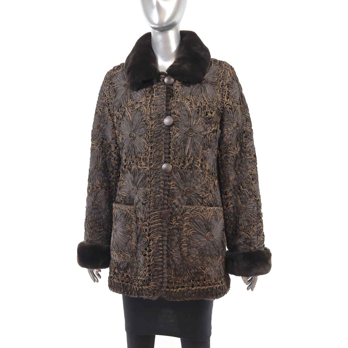 Ribbon Reversible Jacket to Rabbit- Size M
