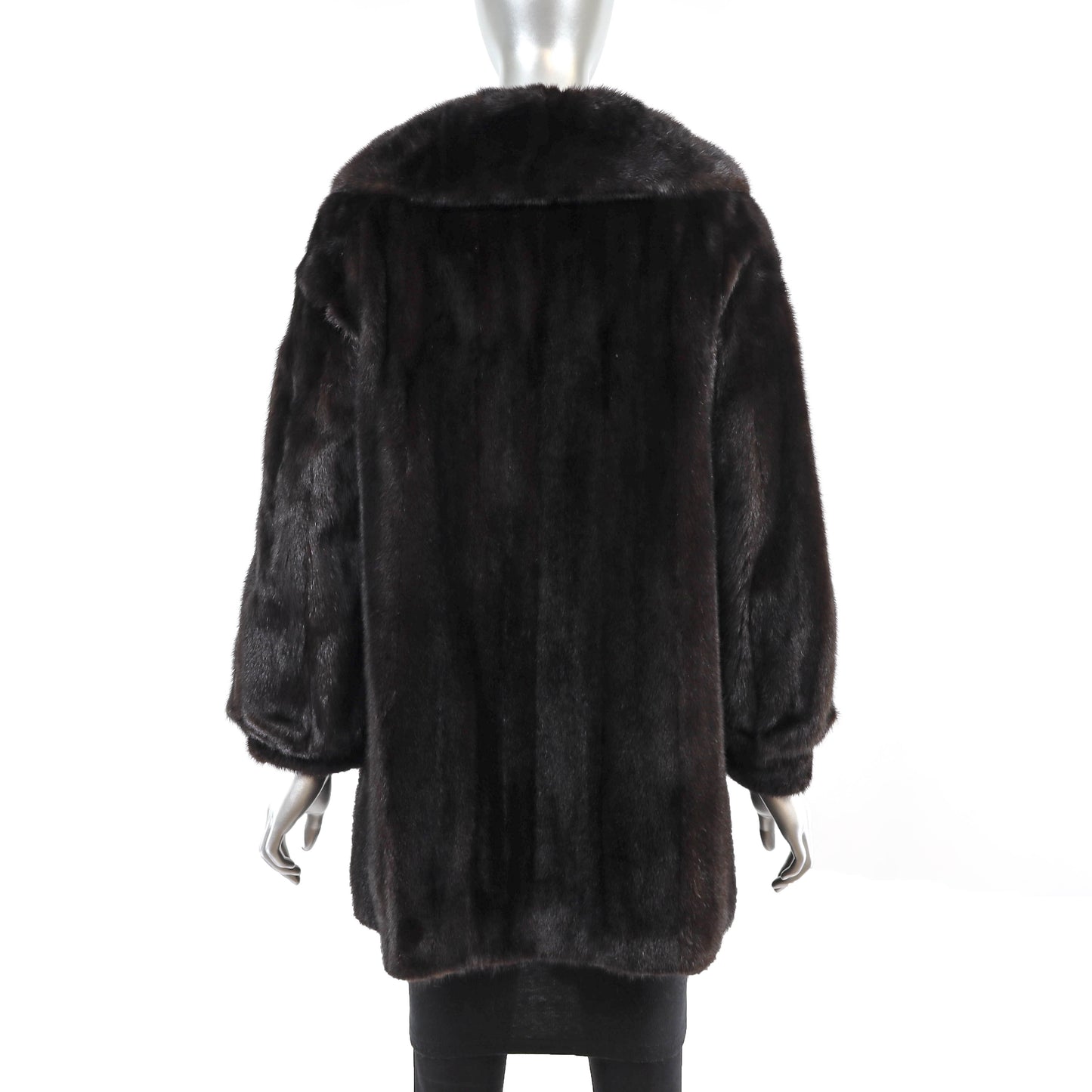 Dark Brown Mink Jacket- Size M