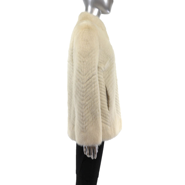 Pearl Section Mink Jacket- Size S