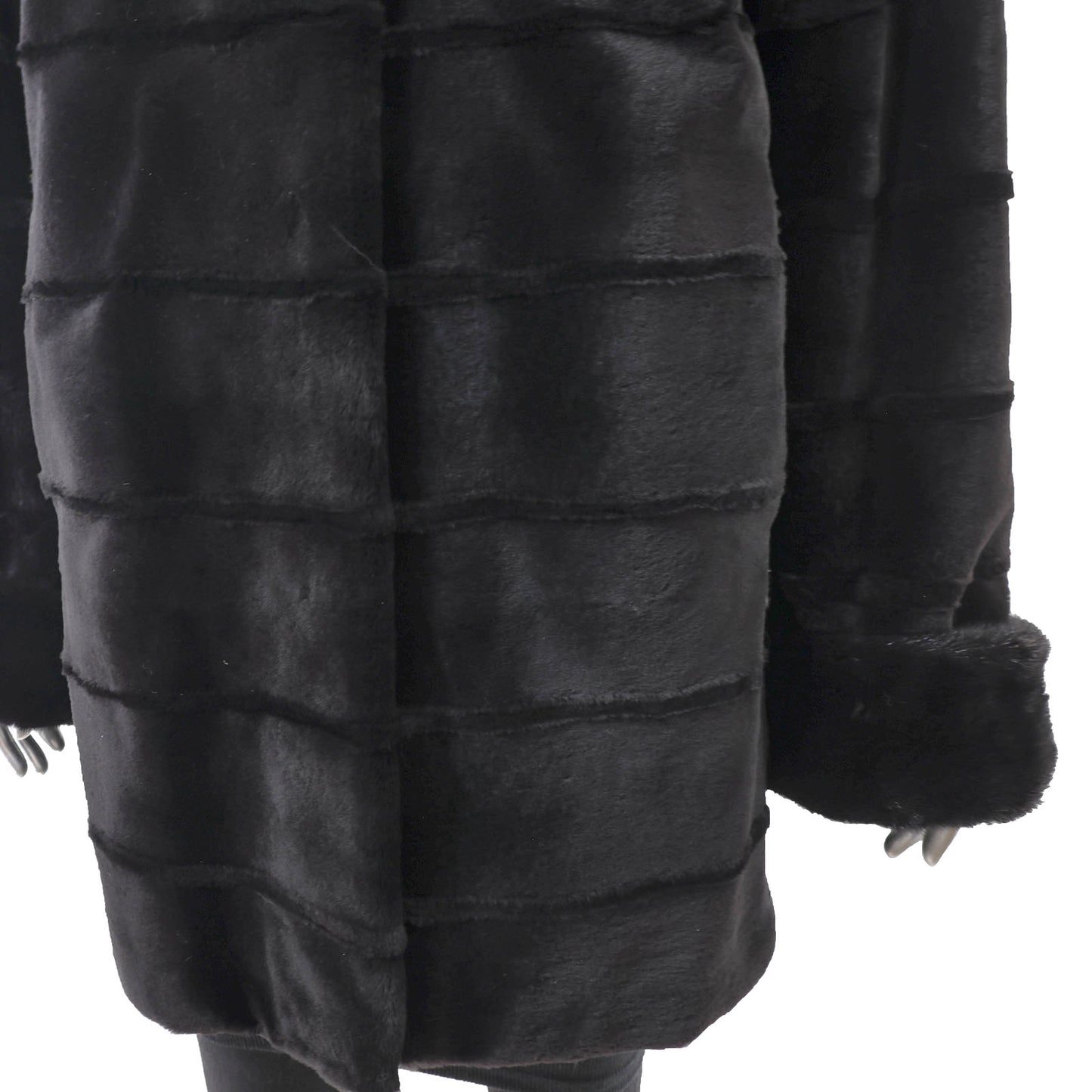 Black Sheared Reversible Mink Jacket- Size M