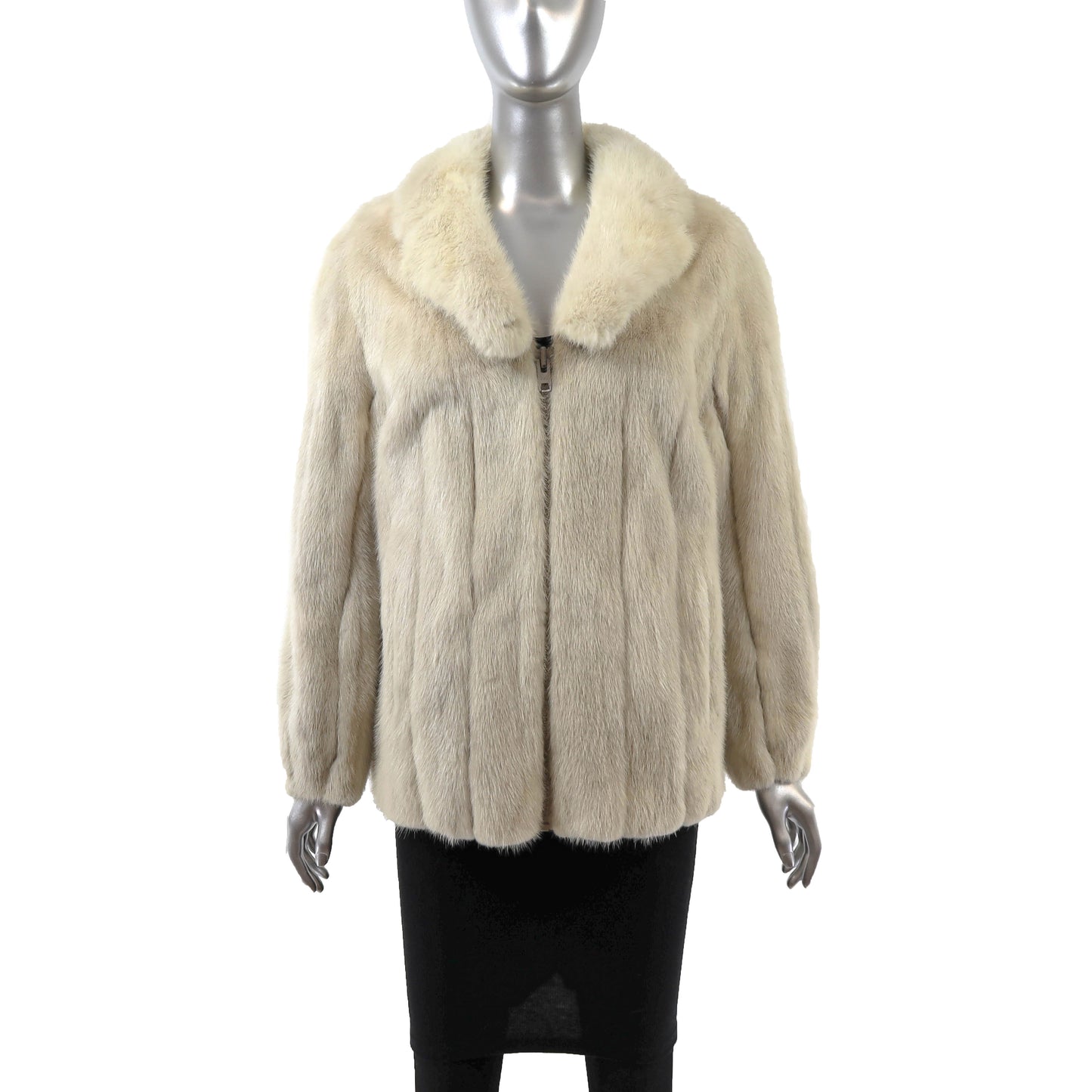 Beige Mink Jacket- Size S