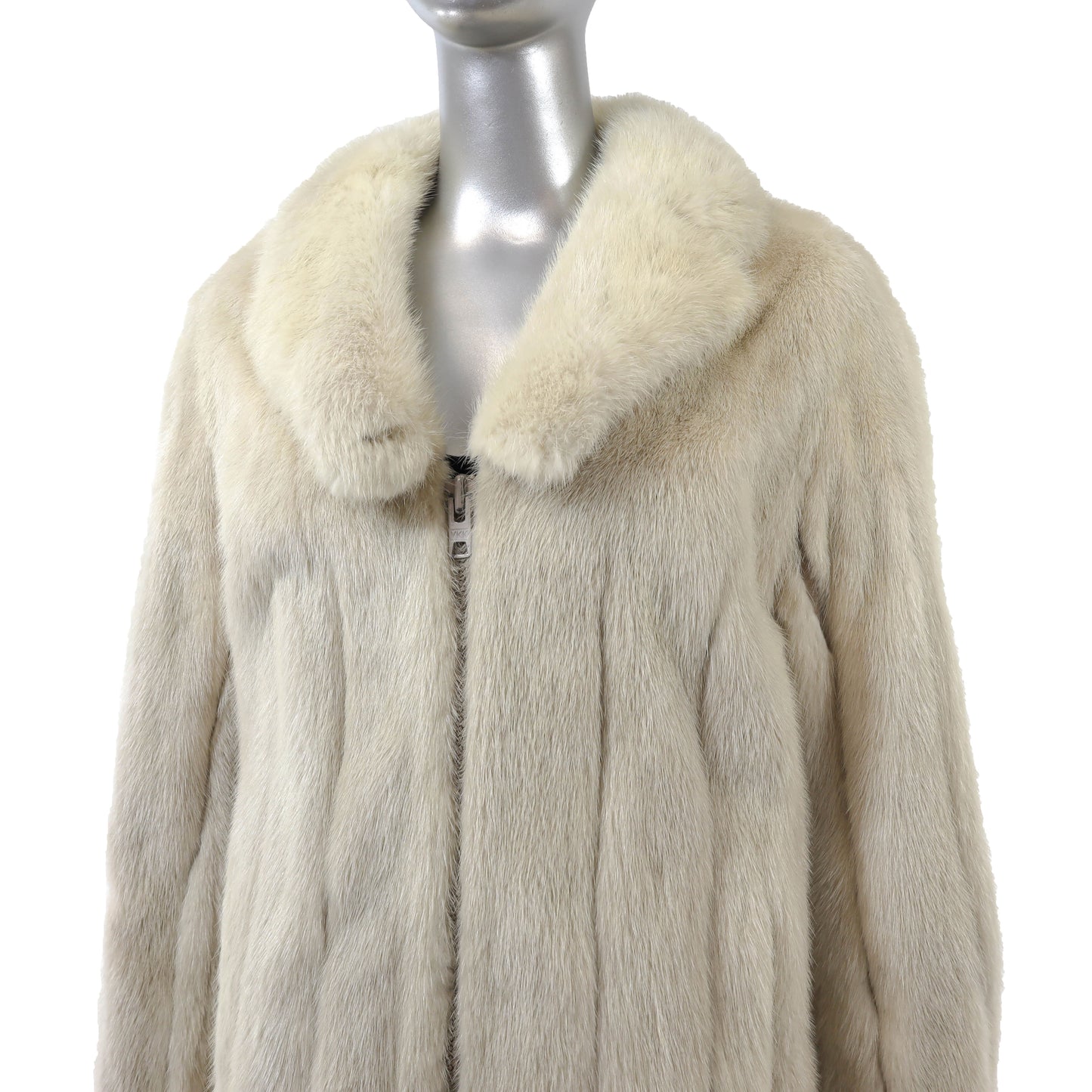 Beige Mink Jacket- Size S