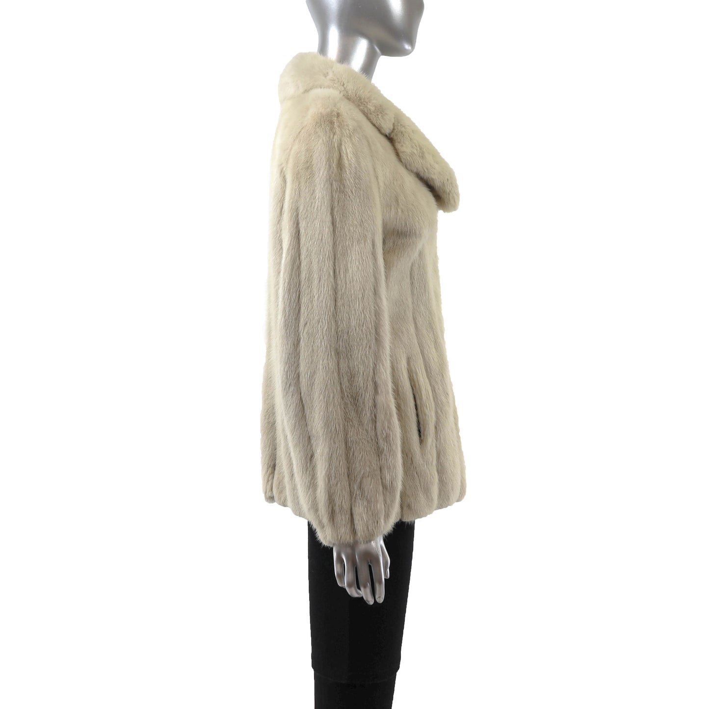Beige Mink Jacket- Size S