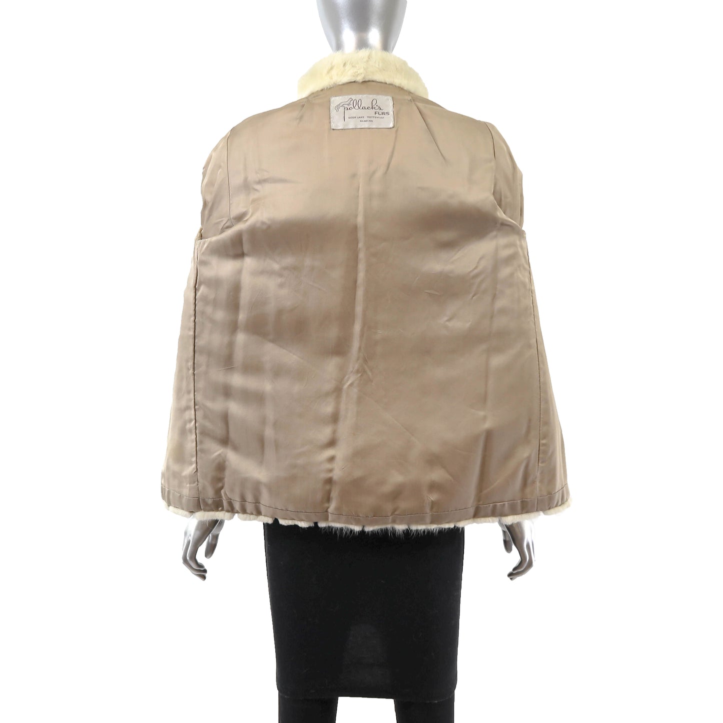 Beige Mink Jacket- Size S