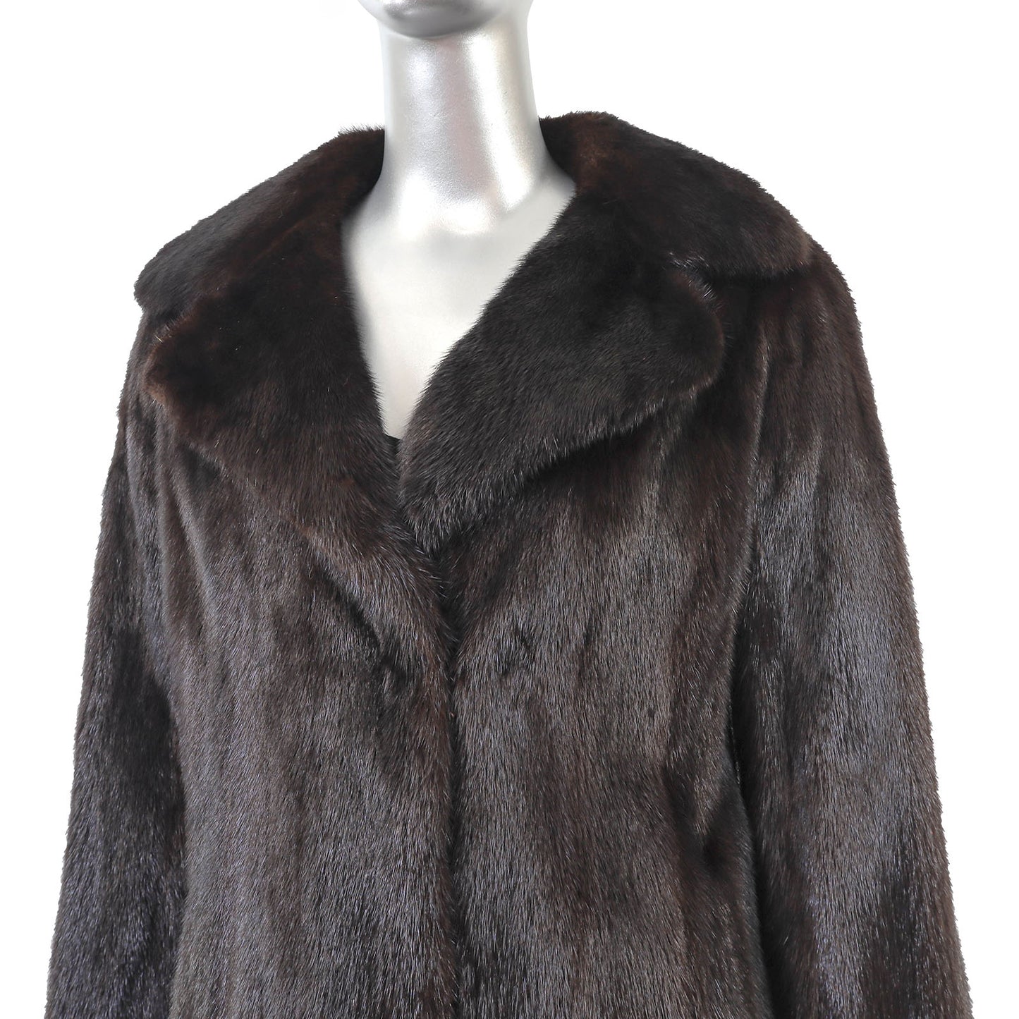 Dark Brown Mink Jacket- Size S