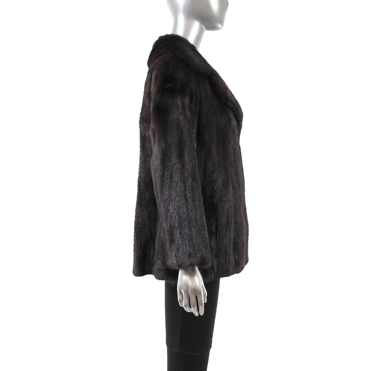 Dark Brown Mink Jacket- Size S