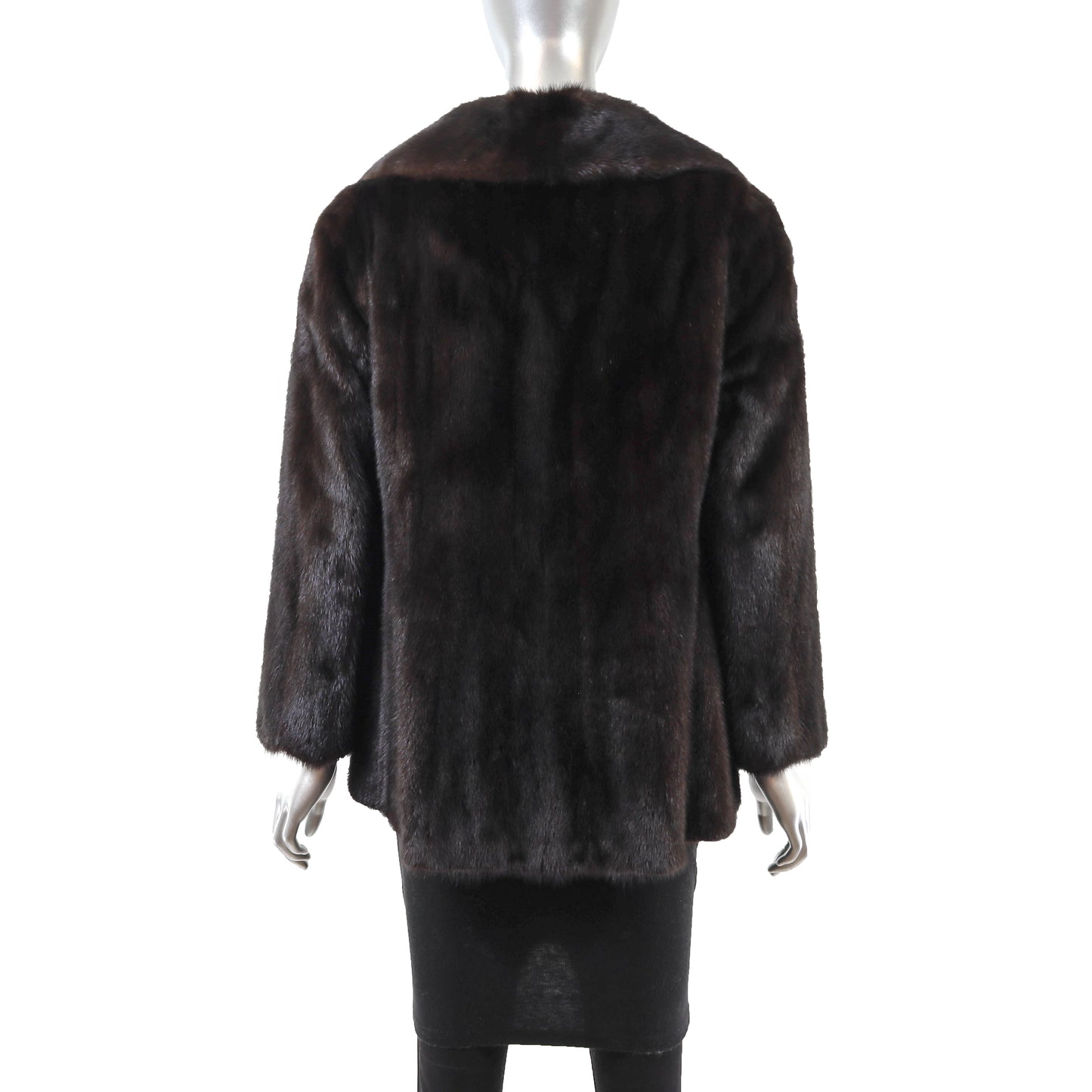 Dark Brown Mink Jacket- Size S