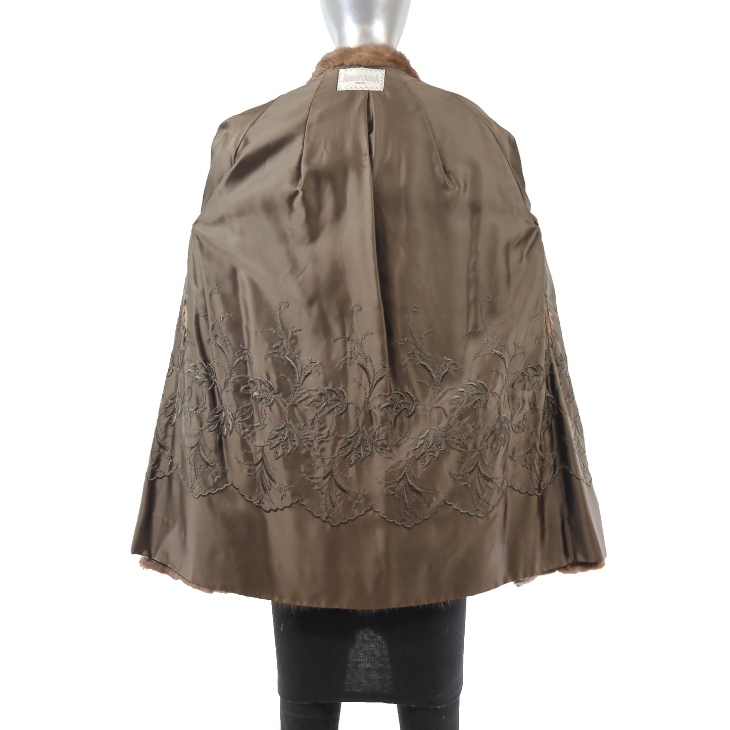 Brown Mink Jacket- Size M