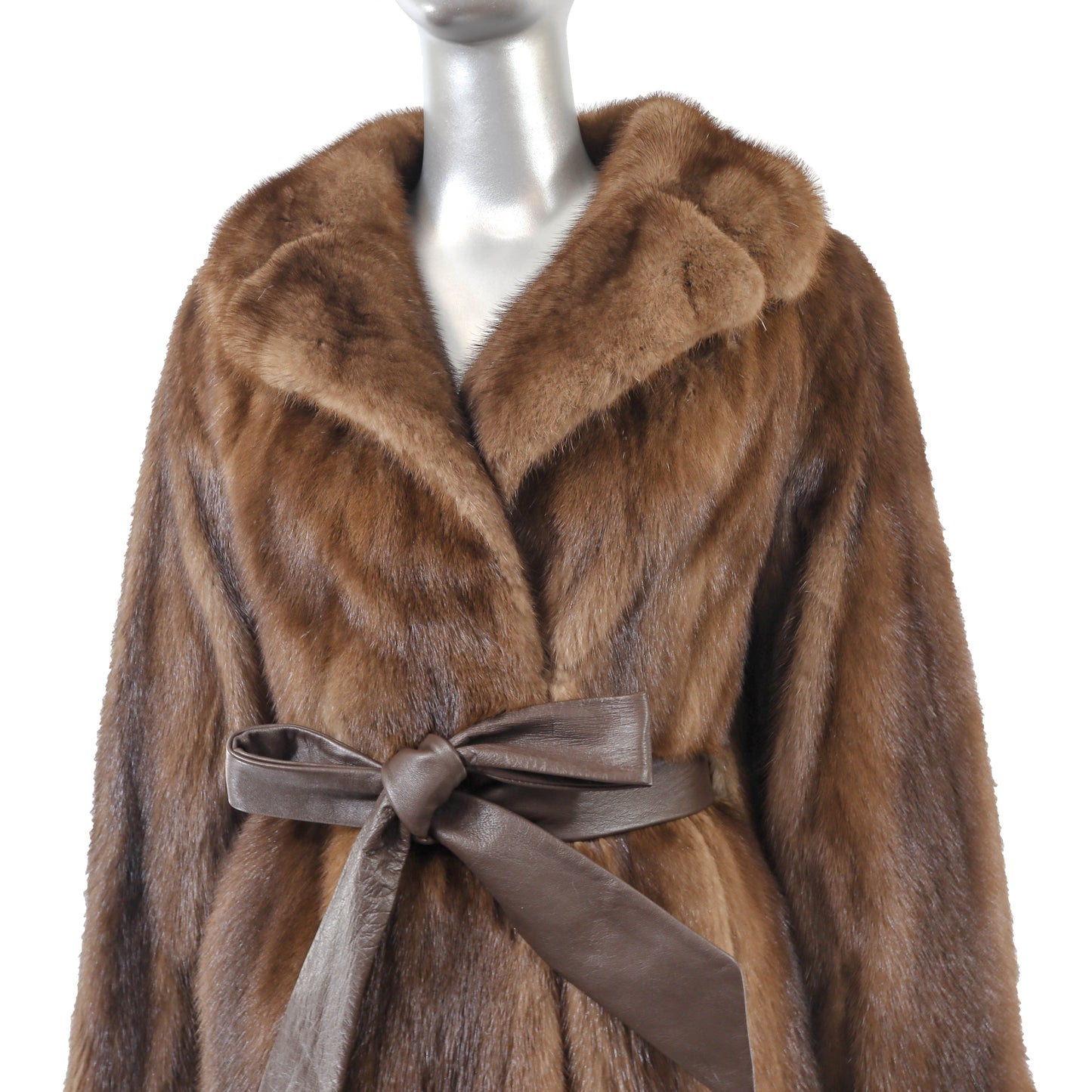 Brown Mink Jacket- Size M