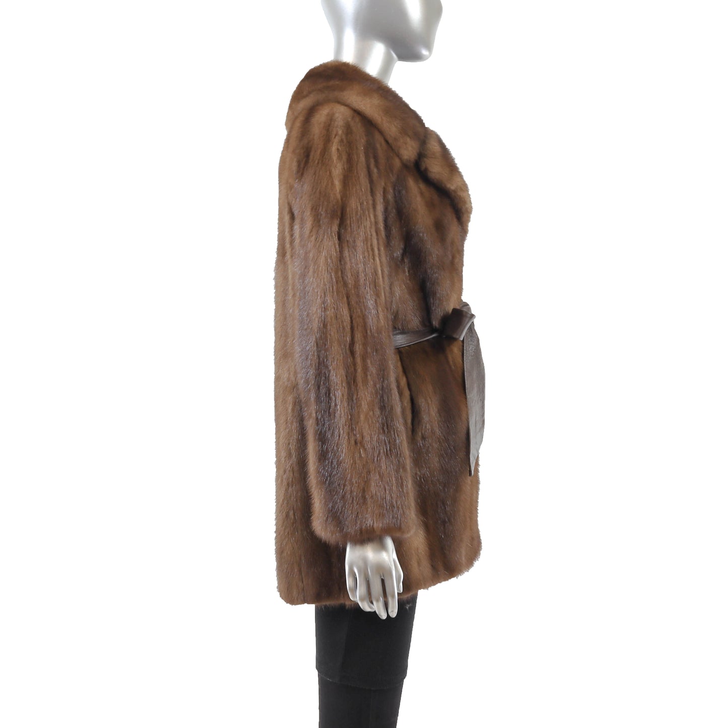 Brown Mink Jacket- Size M