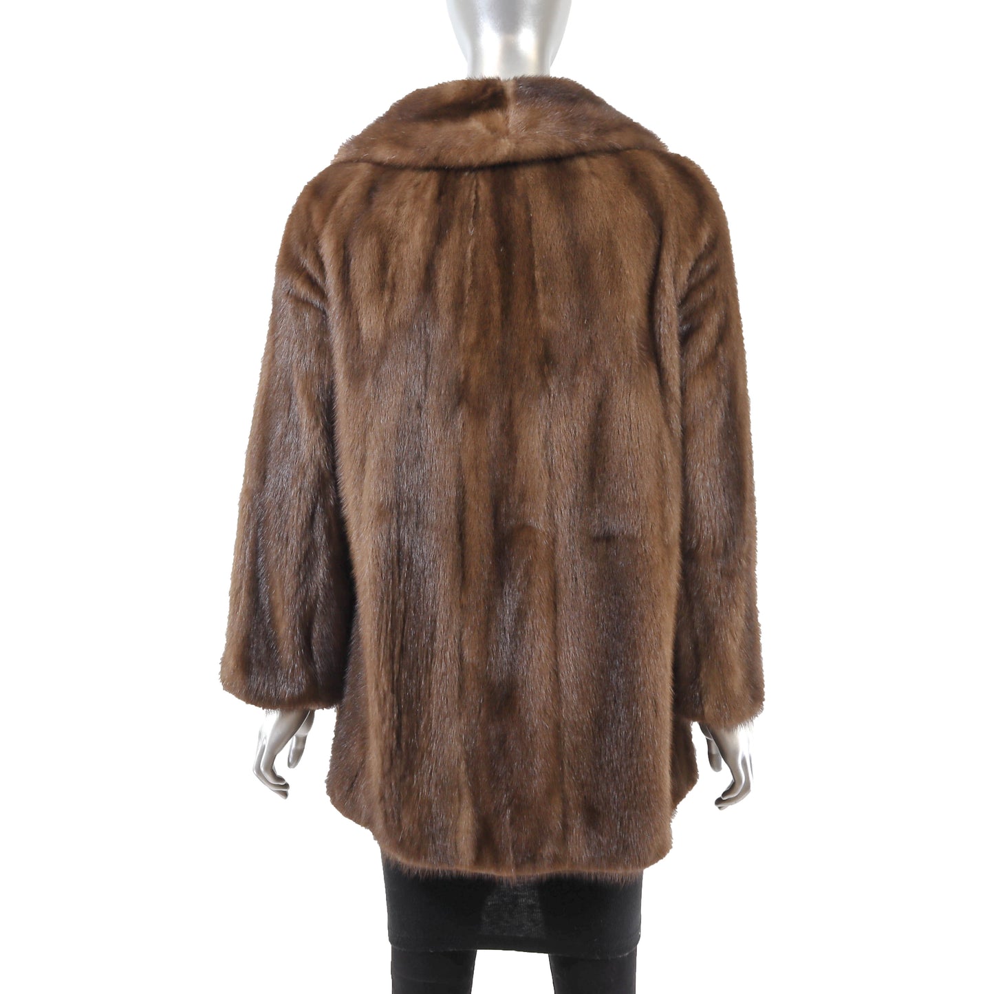 Brown Mink Jacket- Size M
