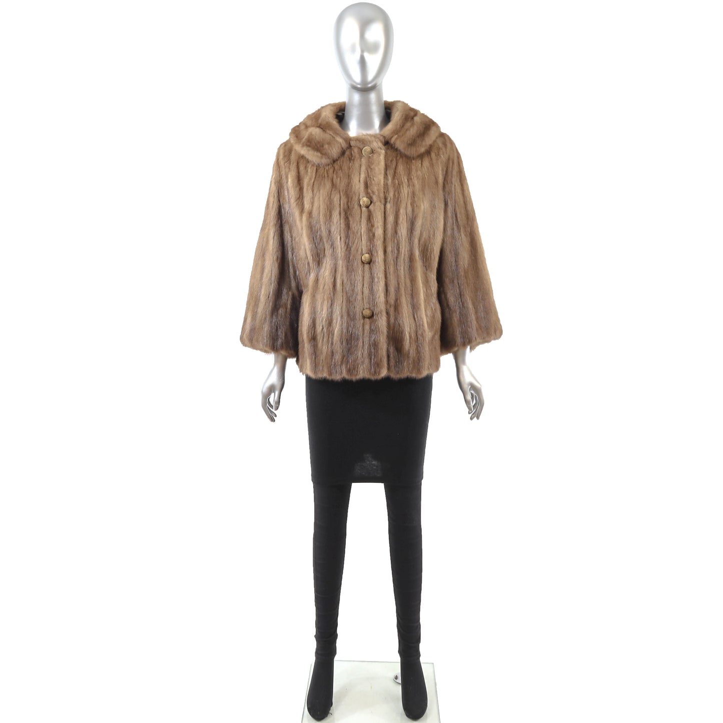 Light Brown Mink Jacket- Size L