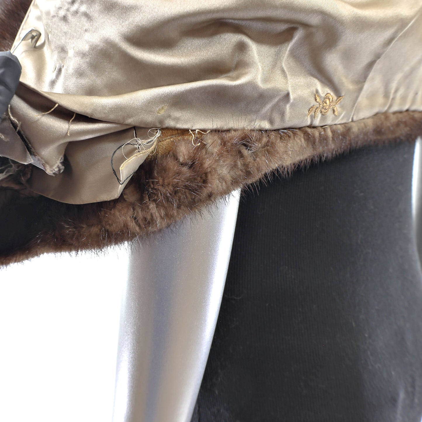Brown Mink Bolero Jacket- Size XS
