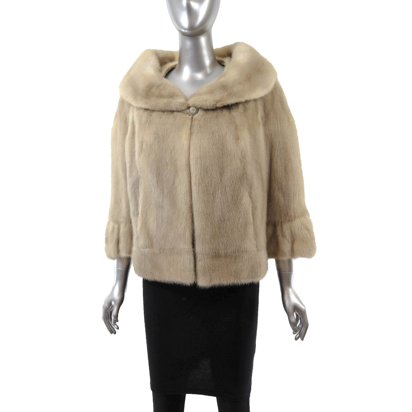 Beige Mink Jacket- Size M