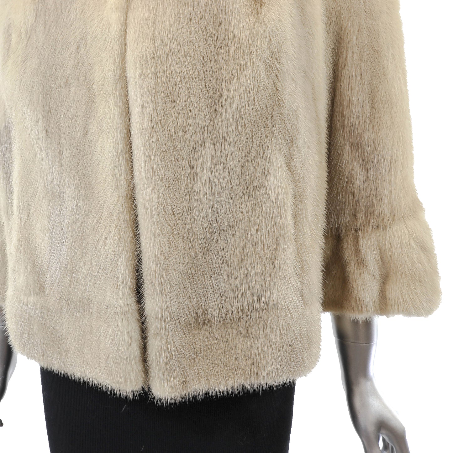 Beige Mink Jacket- Size M