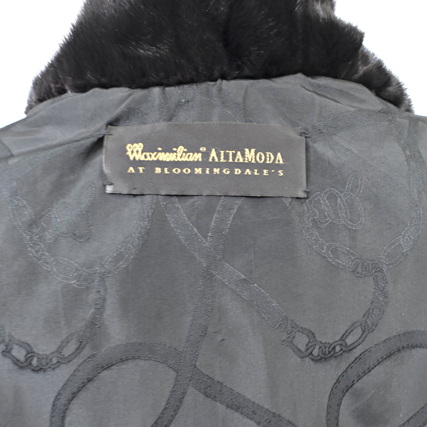 Maximilian Black Mink Jacket- Size XL