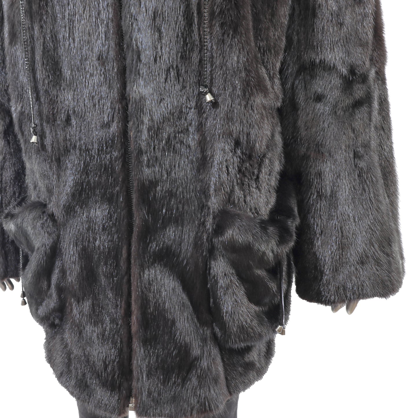 Maximilian Black Mink Jacket- Size XL