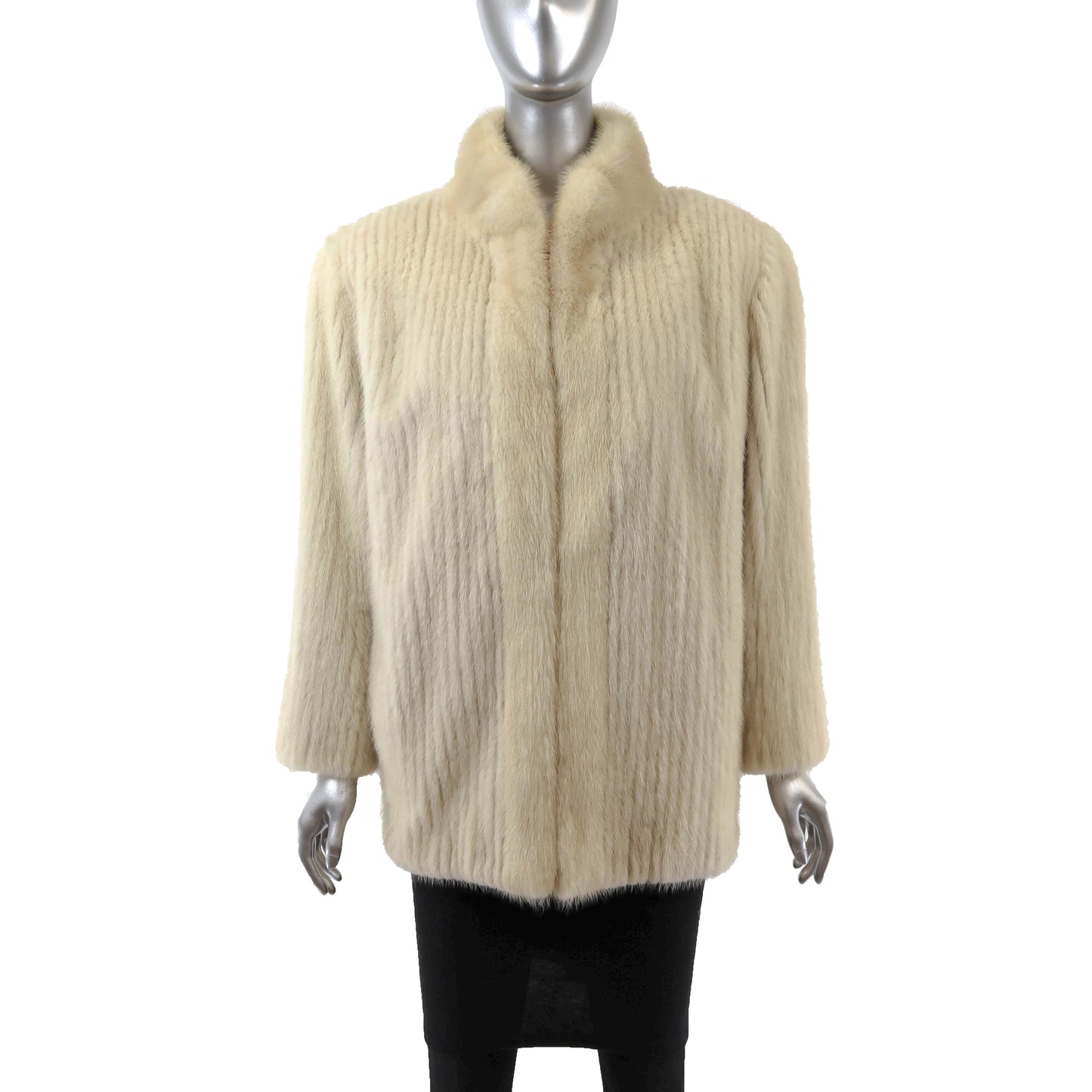Pastel Corded Mink Jacket- Size M