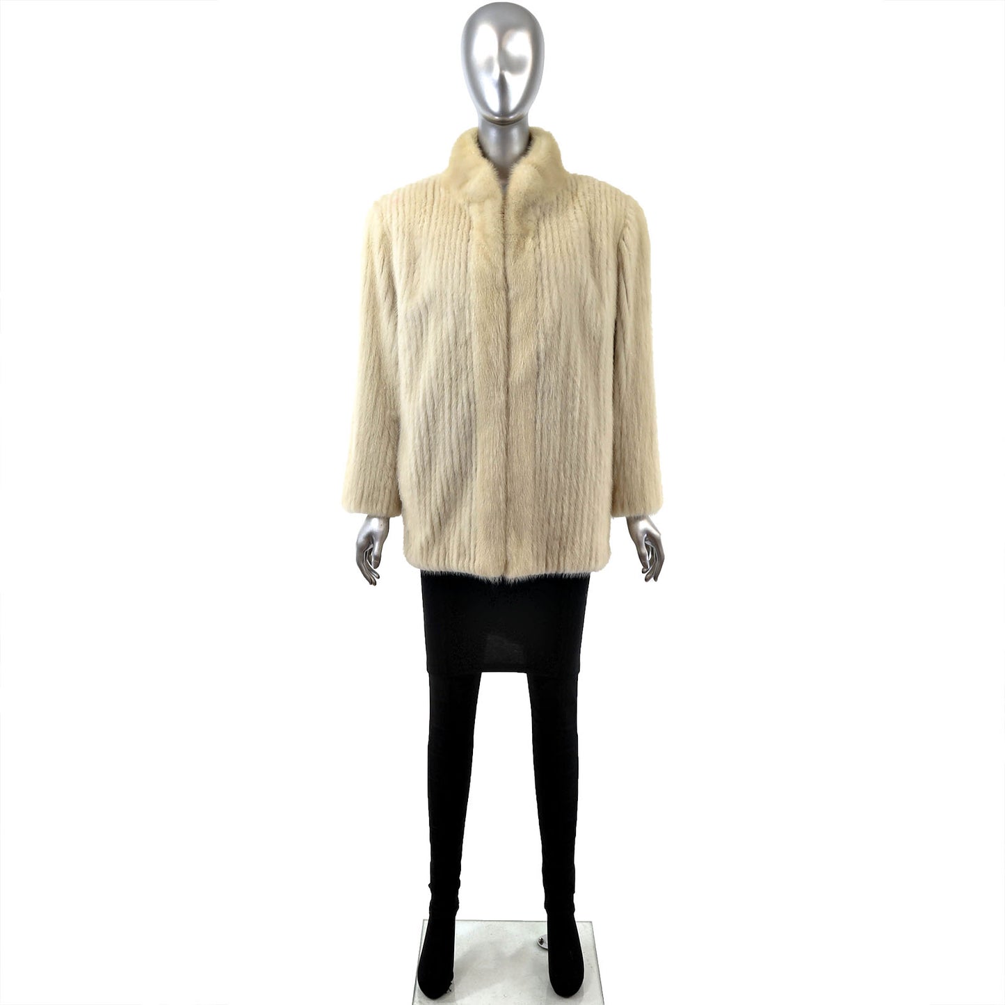 Pastel Corded Mink Jacket- Size M