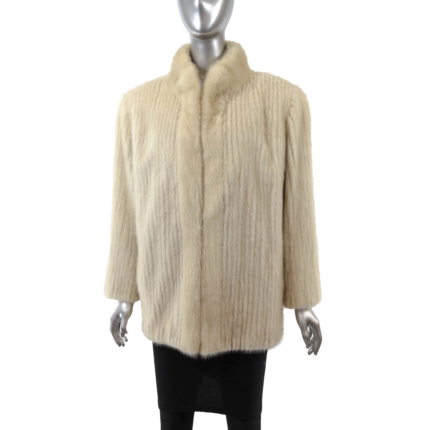 Pastel Corded Mink Jacket- Size M