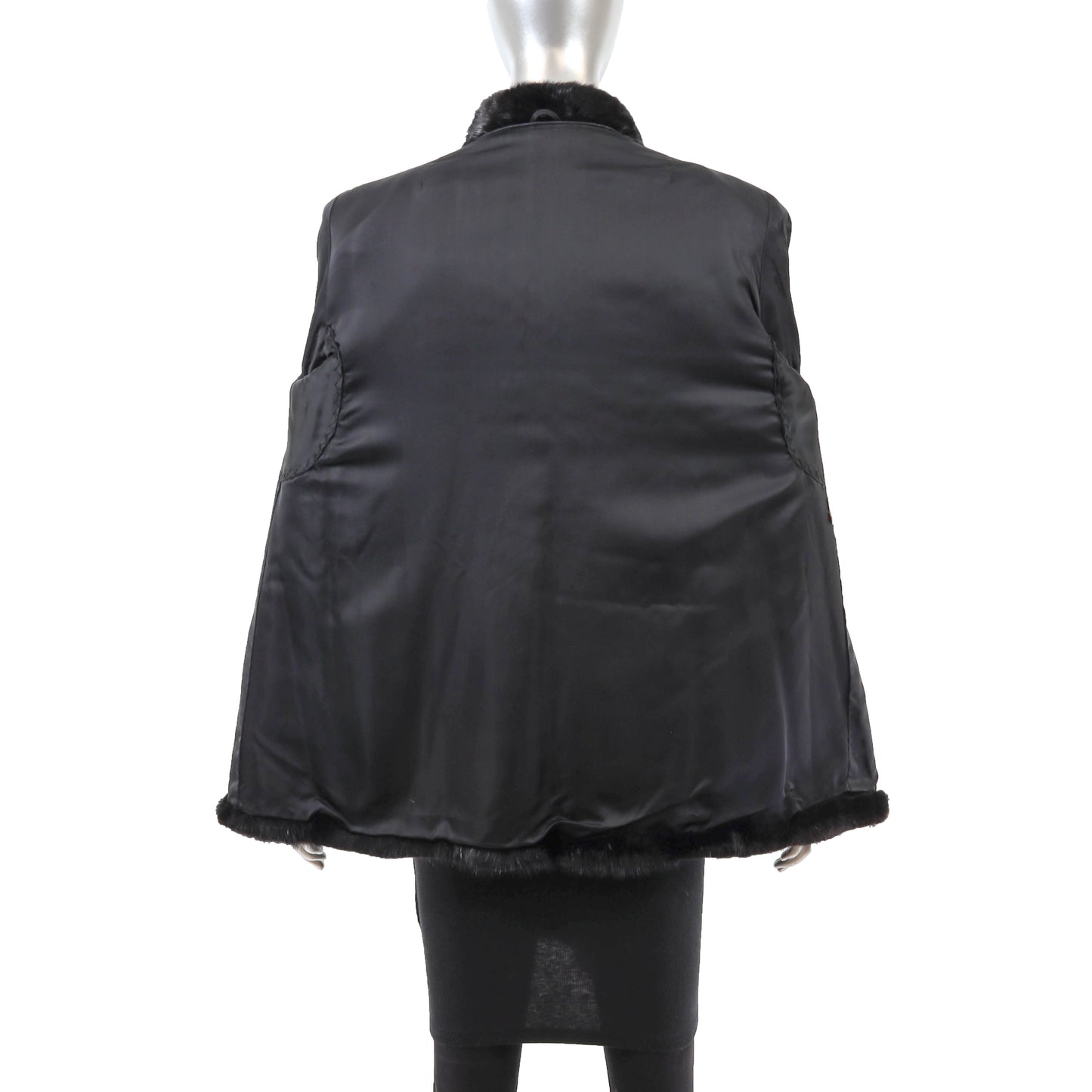 Mink Chevron Design Jacket- Size L