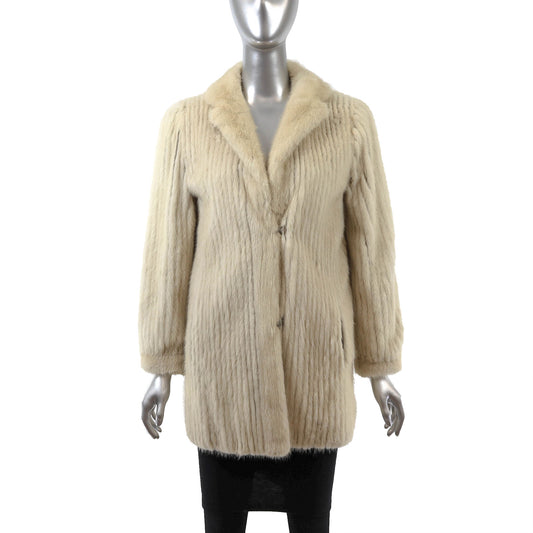 Beige Mink Corded Jacket- Size S