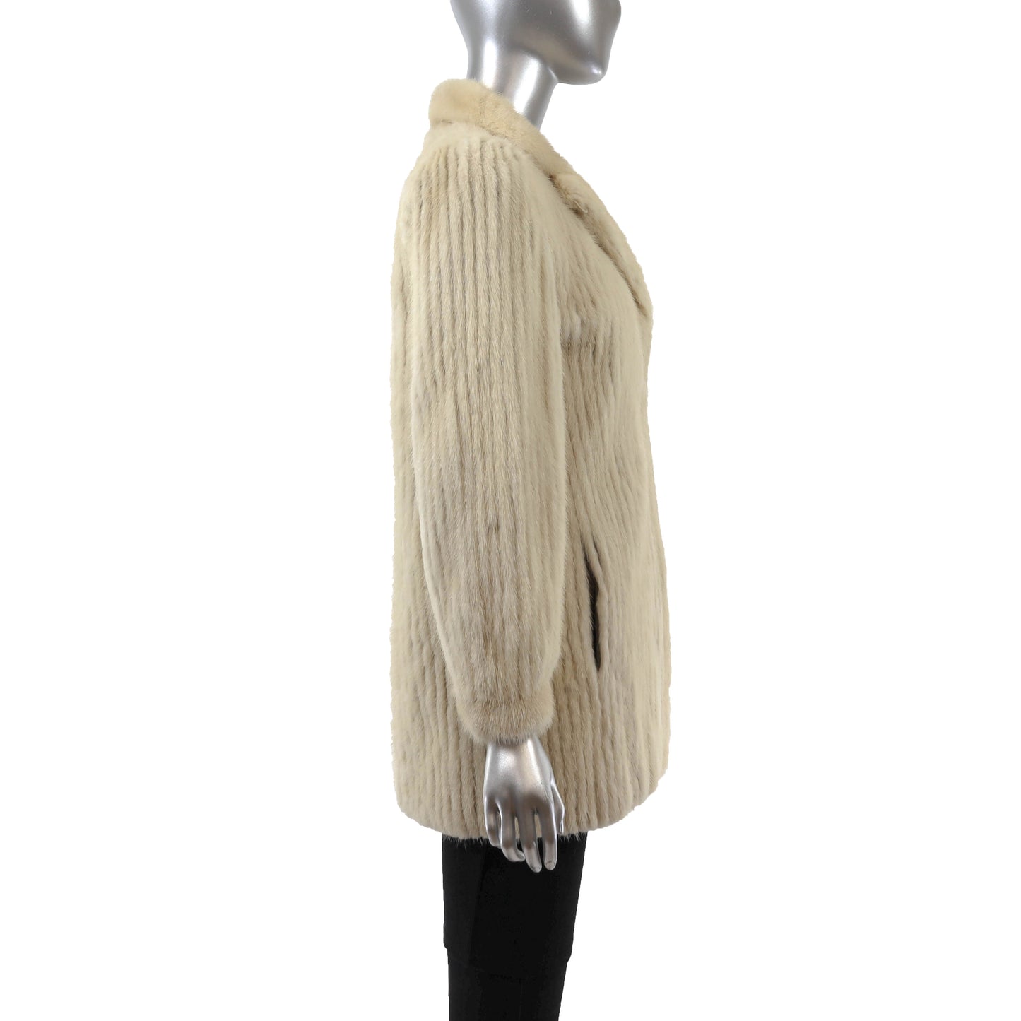 Beige Mink Corded Jacket- Size S