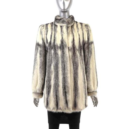 Cross Mink Jacket- Size M