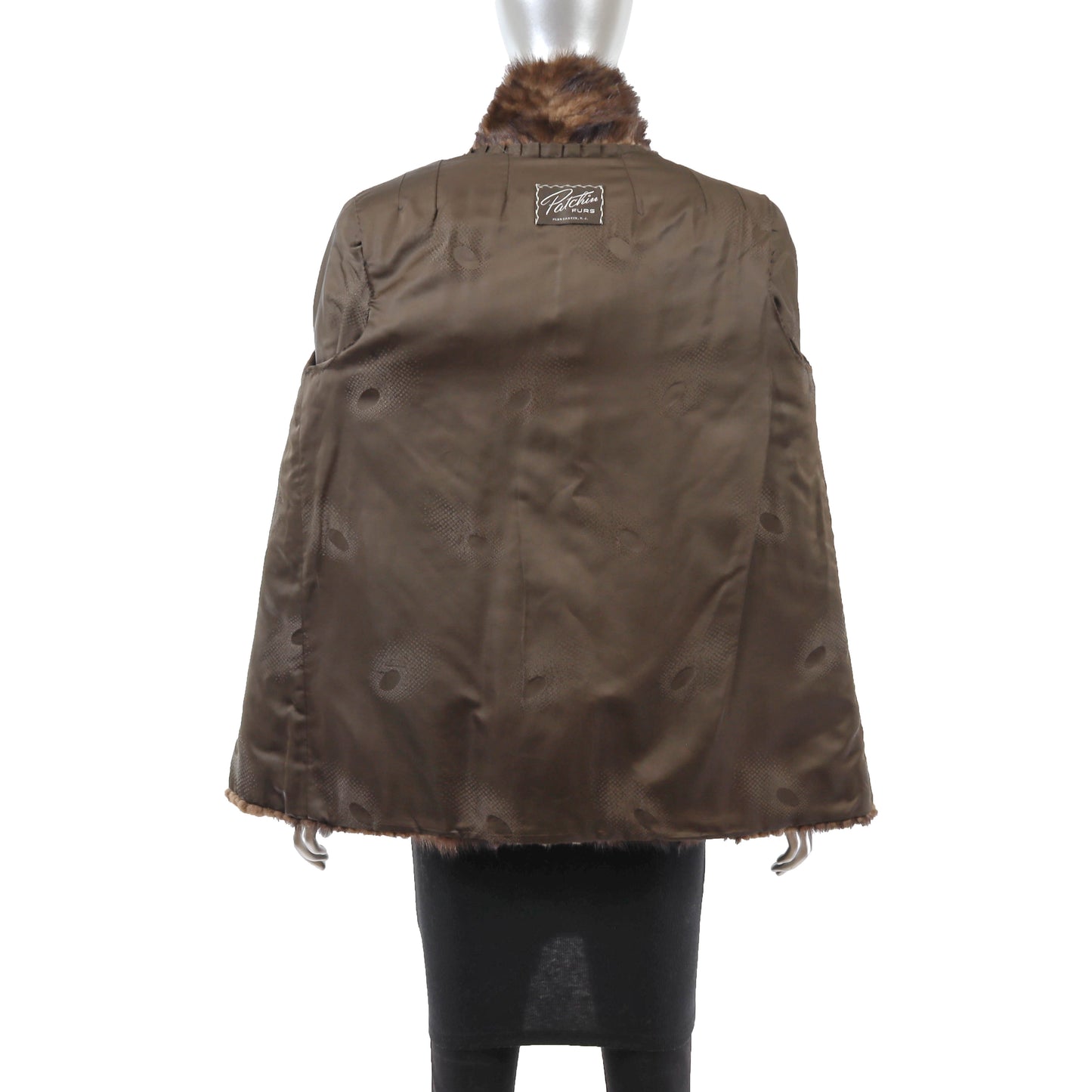 Brown Section Mink Jacket- Size M