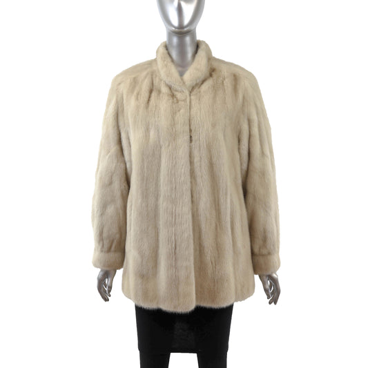 Beige Mink Jacket- Size XL
