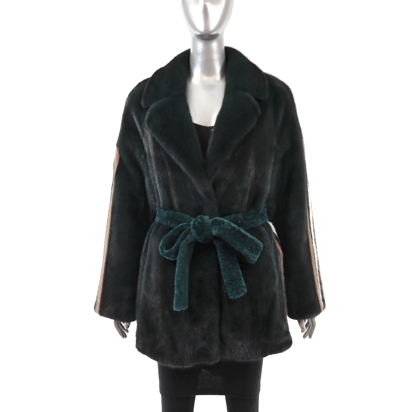 Emerald Mink and Shearling Jacket- Size M