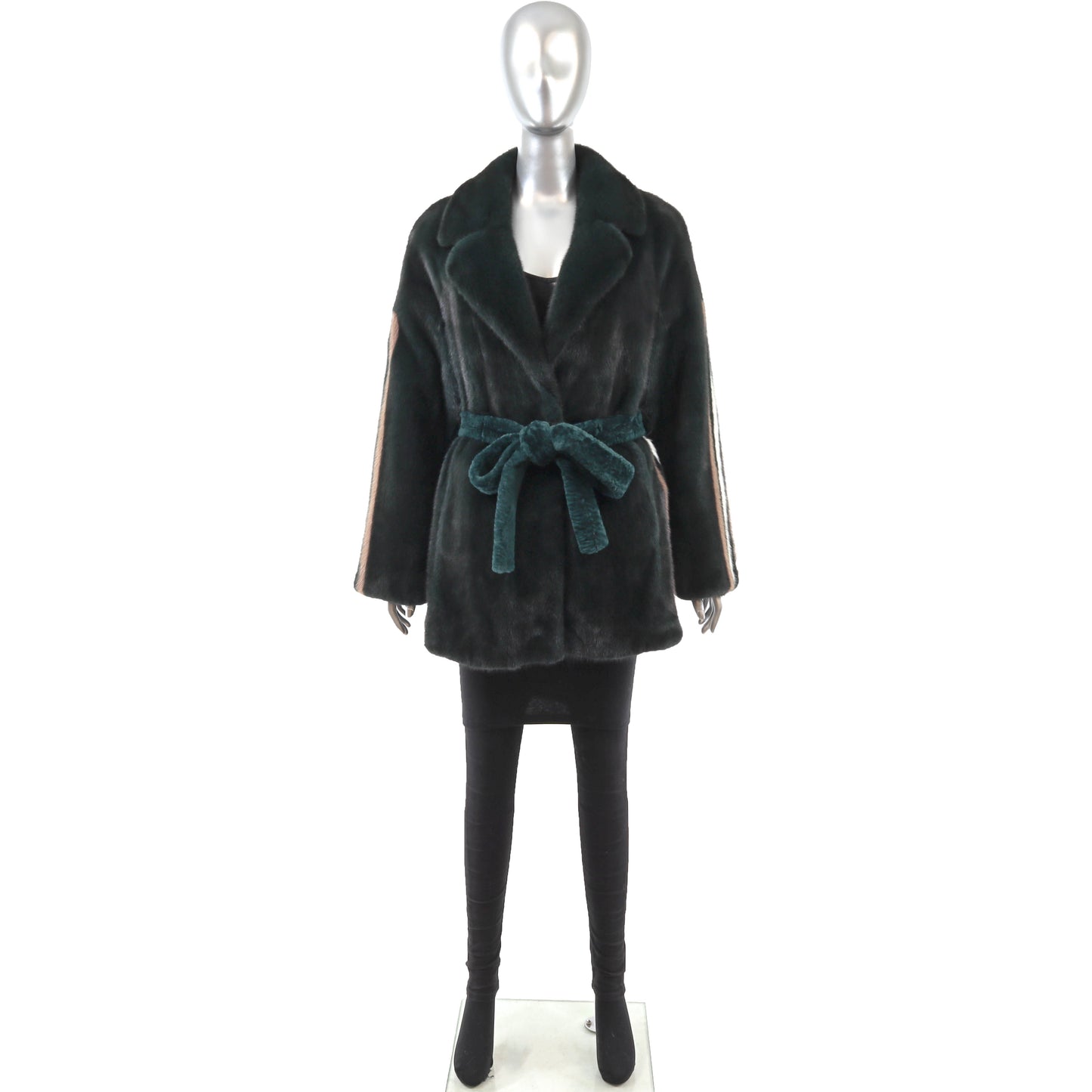 Emerald Mink and Shearling Jacket- Size M