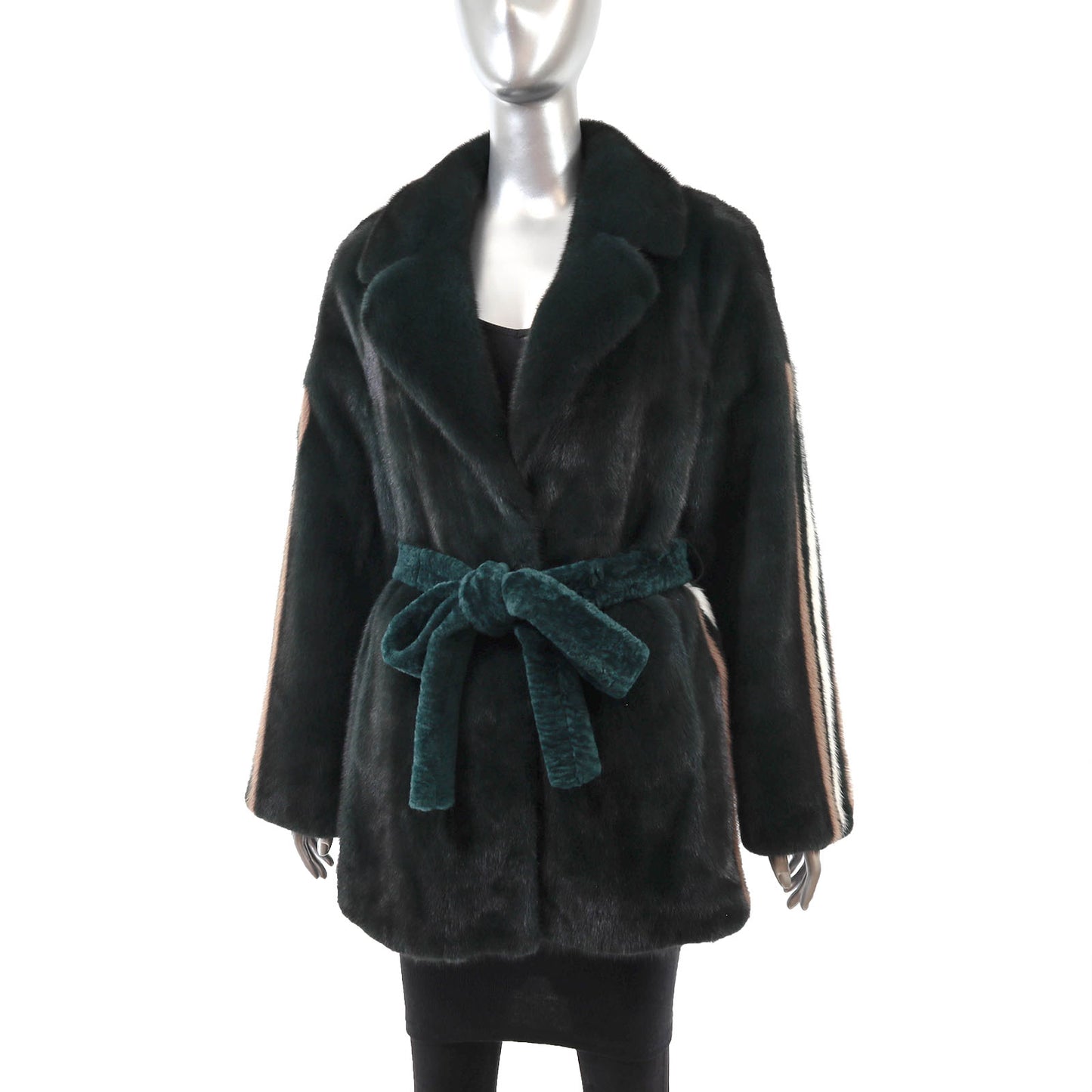 Emerald Mink and Shearling Jacket- Size M