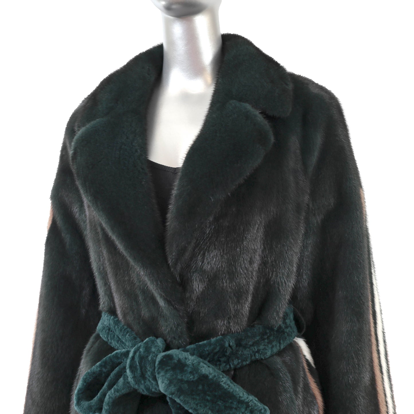 Emerald Mink and Shearling Jacket- Size M