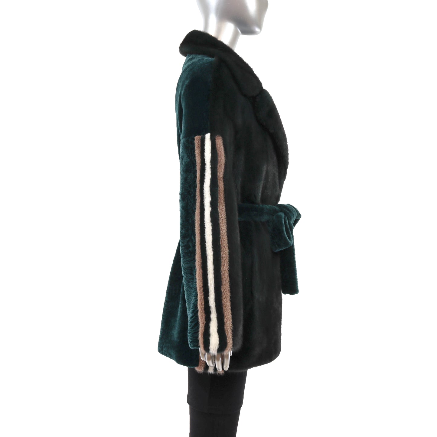 Emerald Mink and Shearling Jacket- Size M
