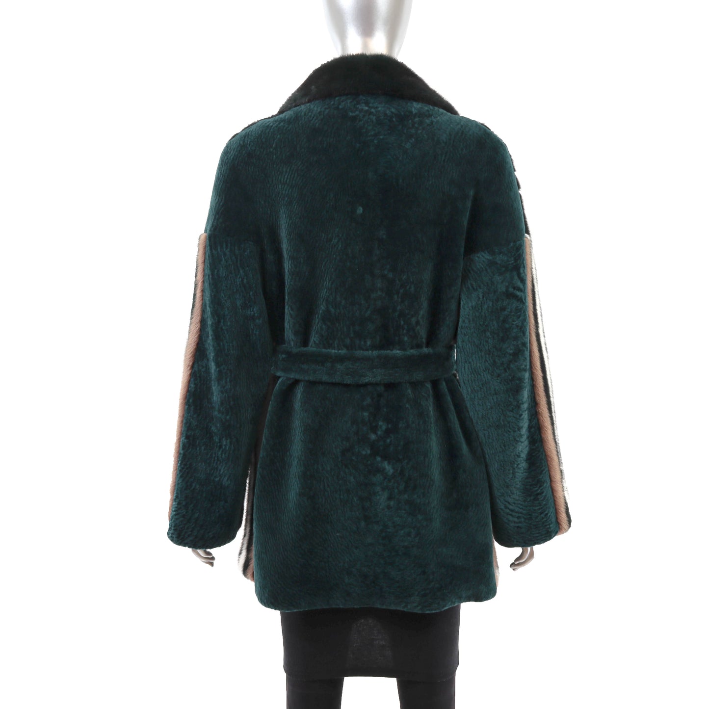 Emerald Mink and Shearling Jacket- Size M