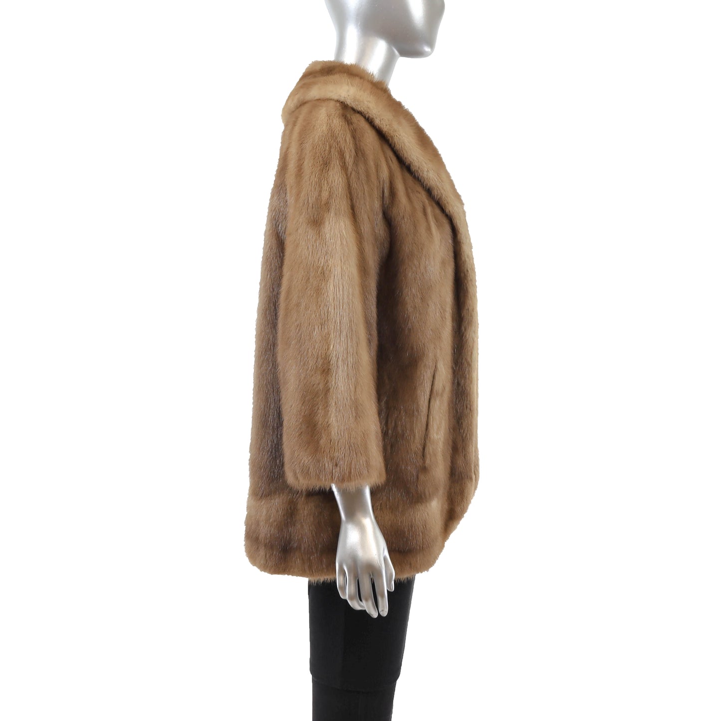 Light Brown Mink Jacket- Size M