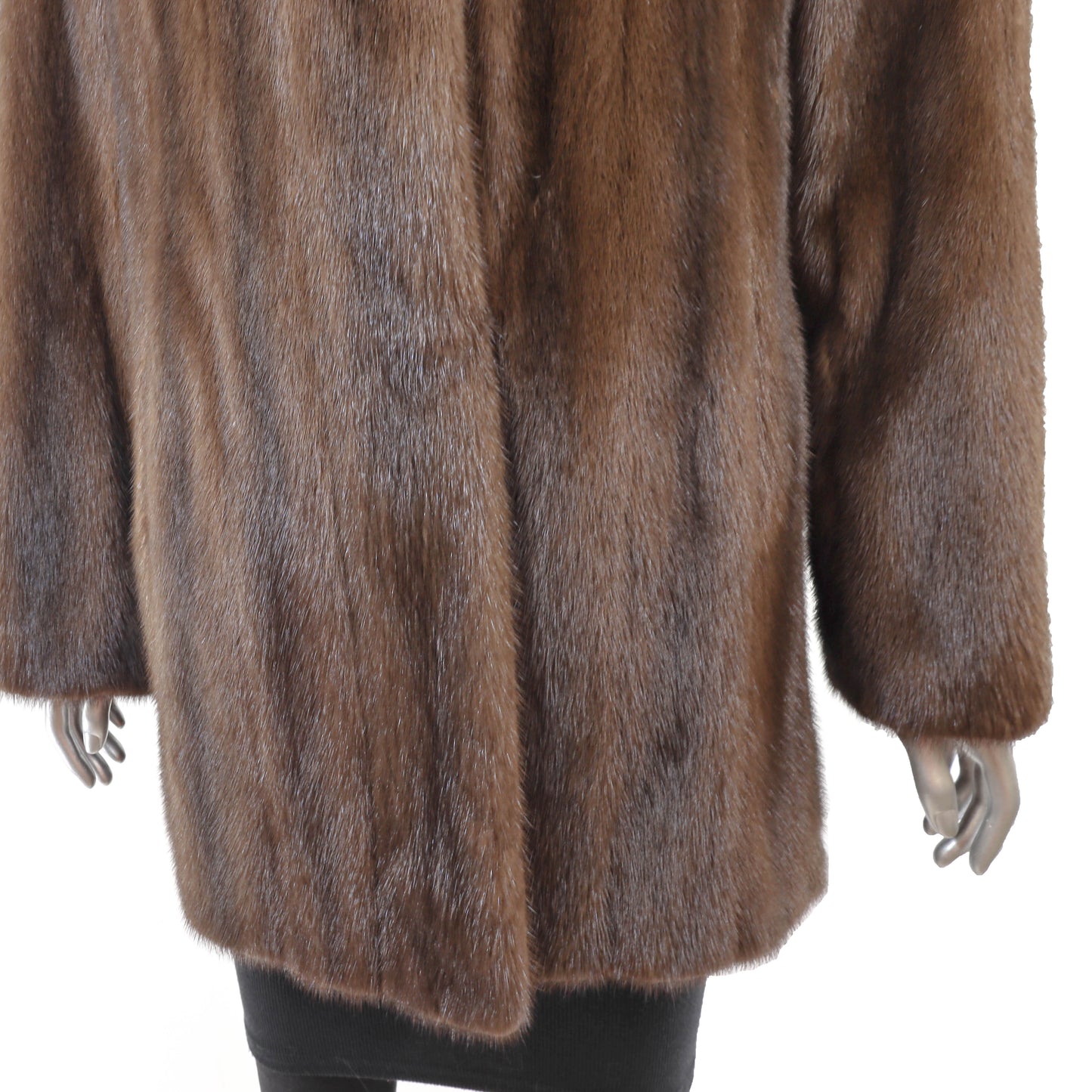 Brown Mink Jacket- Size M