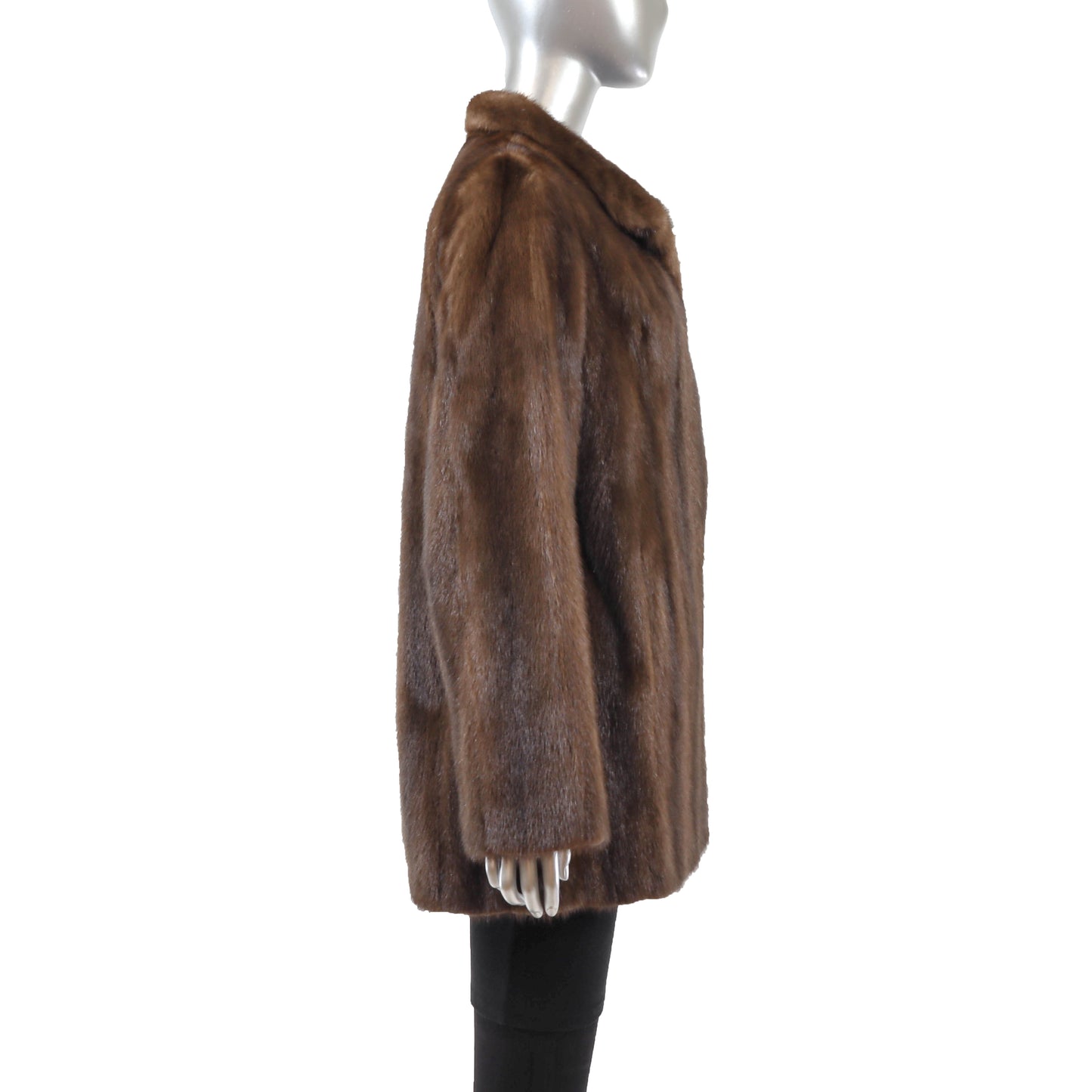 Brown Mink Jacket- Size M