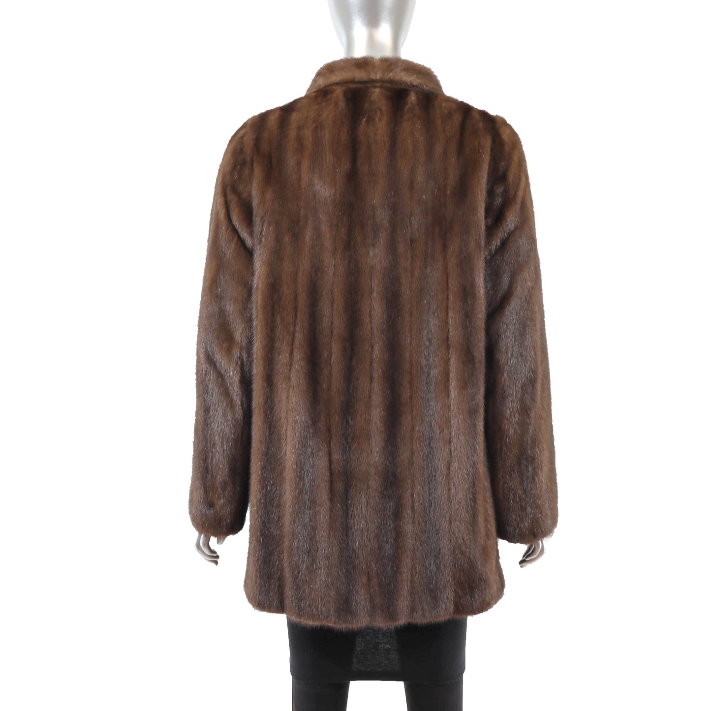 Brown Mink Jacket- Size M