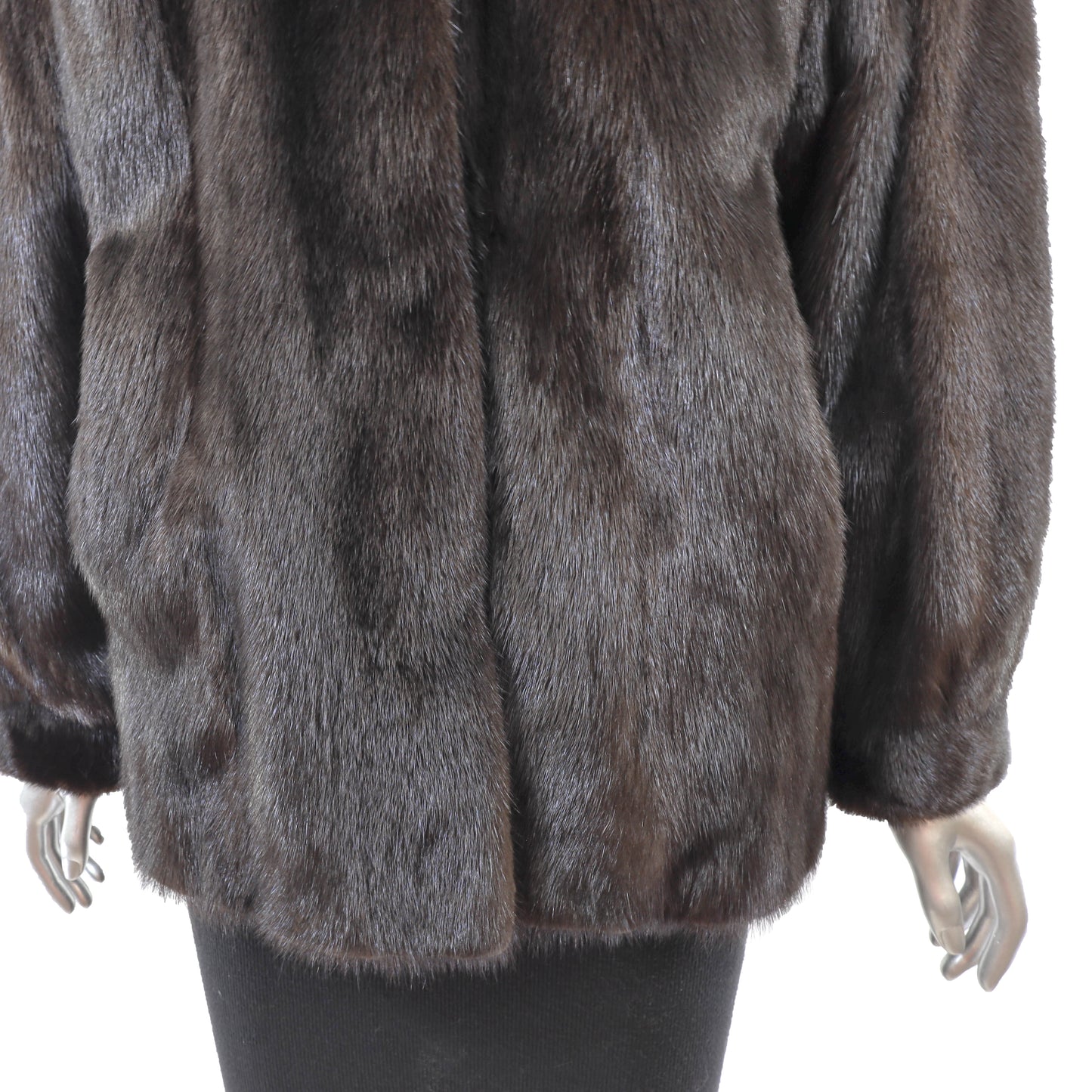 Brown Mink Jacket- Size M