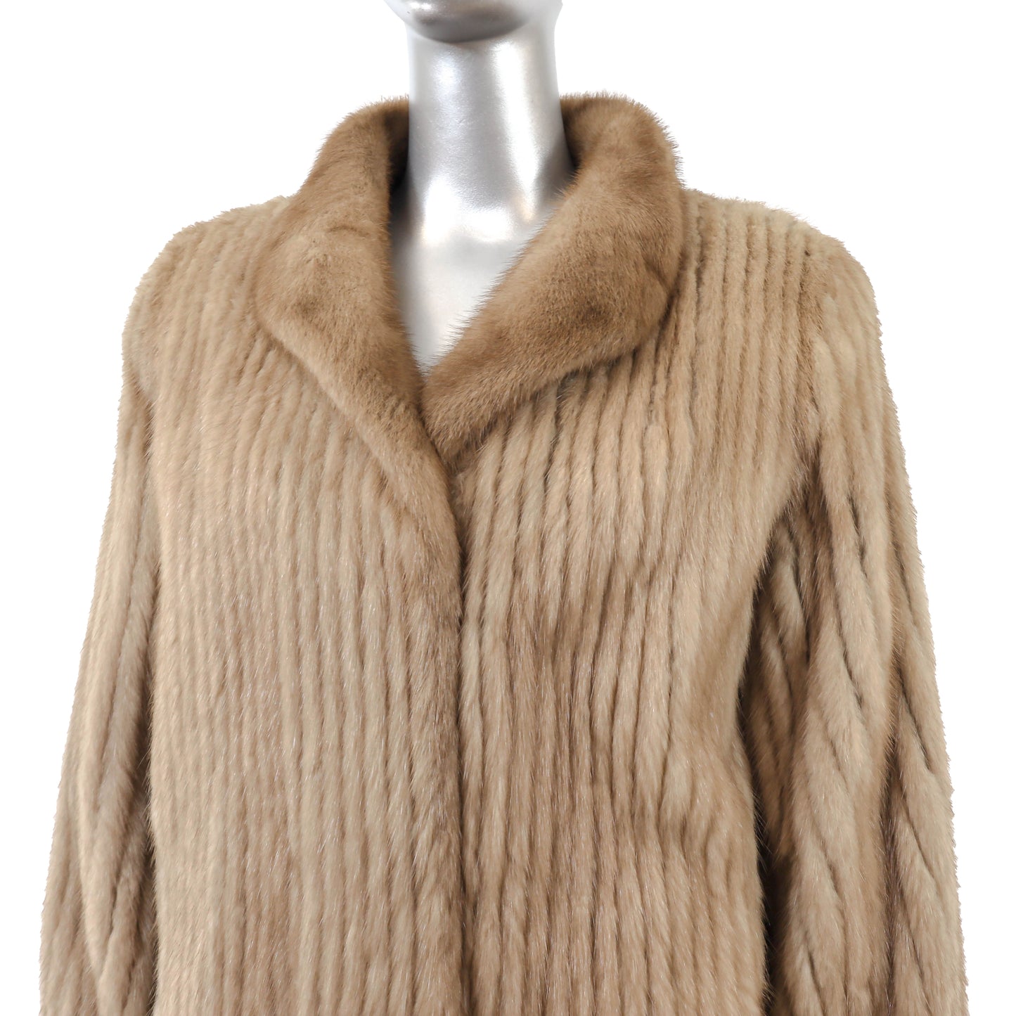 Pastel Corded Mink Jacket- Size M