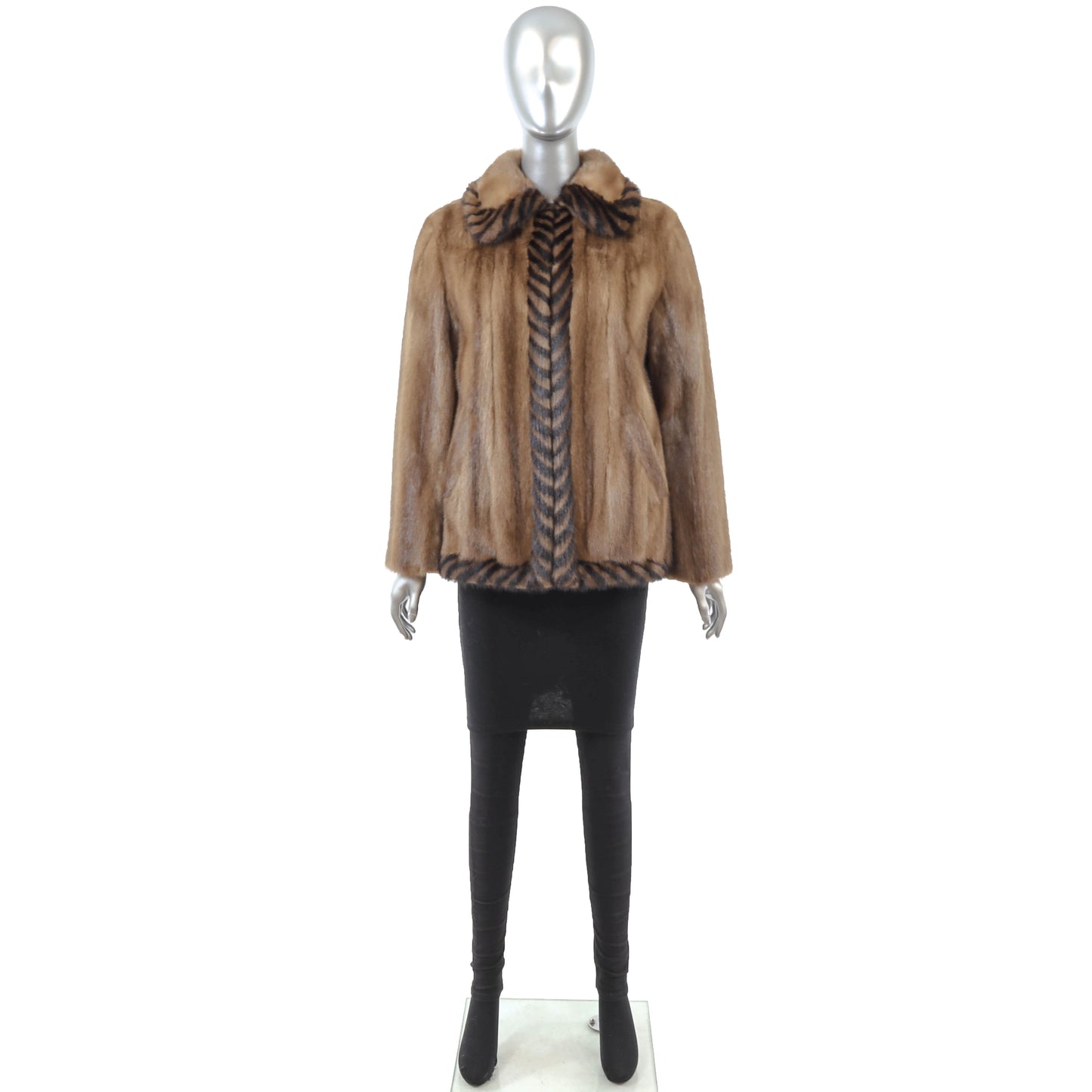 Light Brown Mink Jacket- Size M