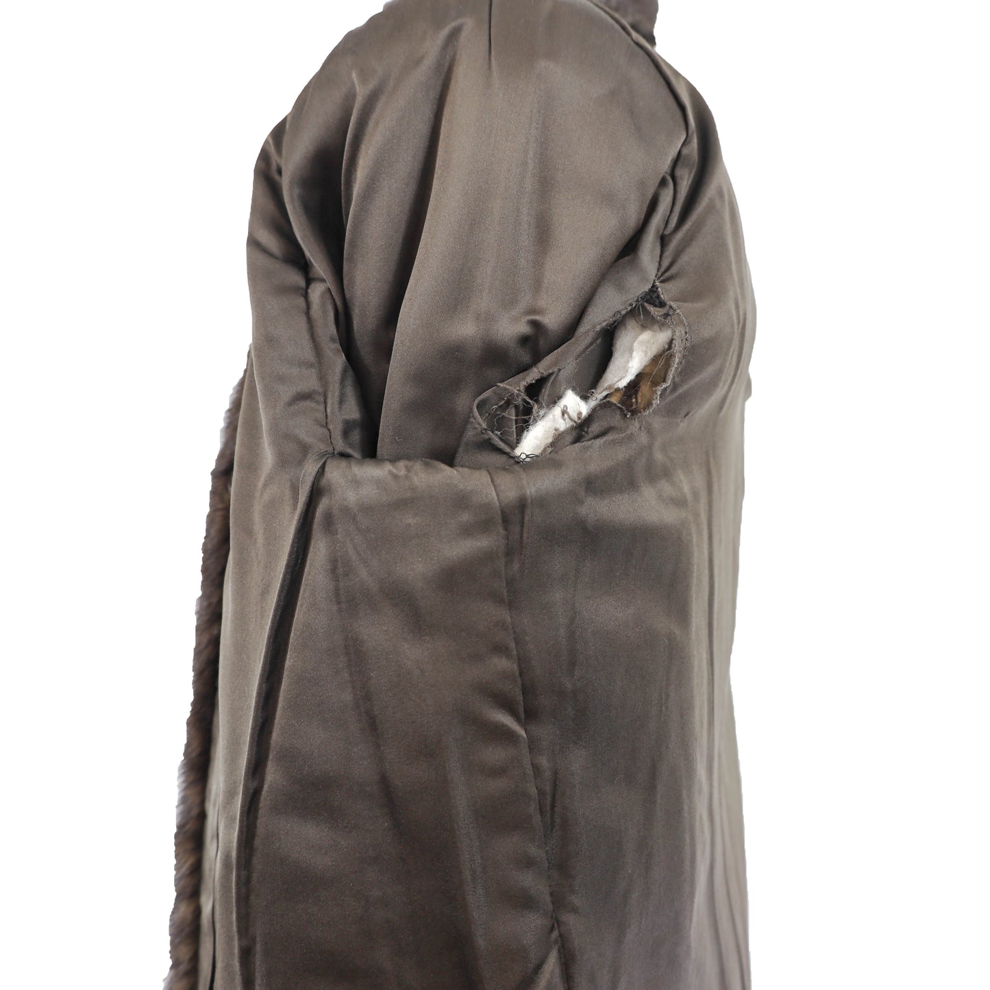 Dark Brown Mink Corded Jacket- Size M