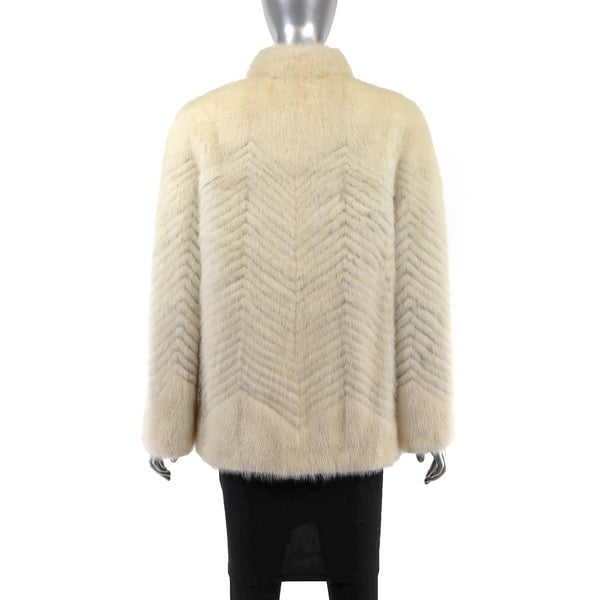 Pearl Section Mink Jacket- Size S